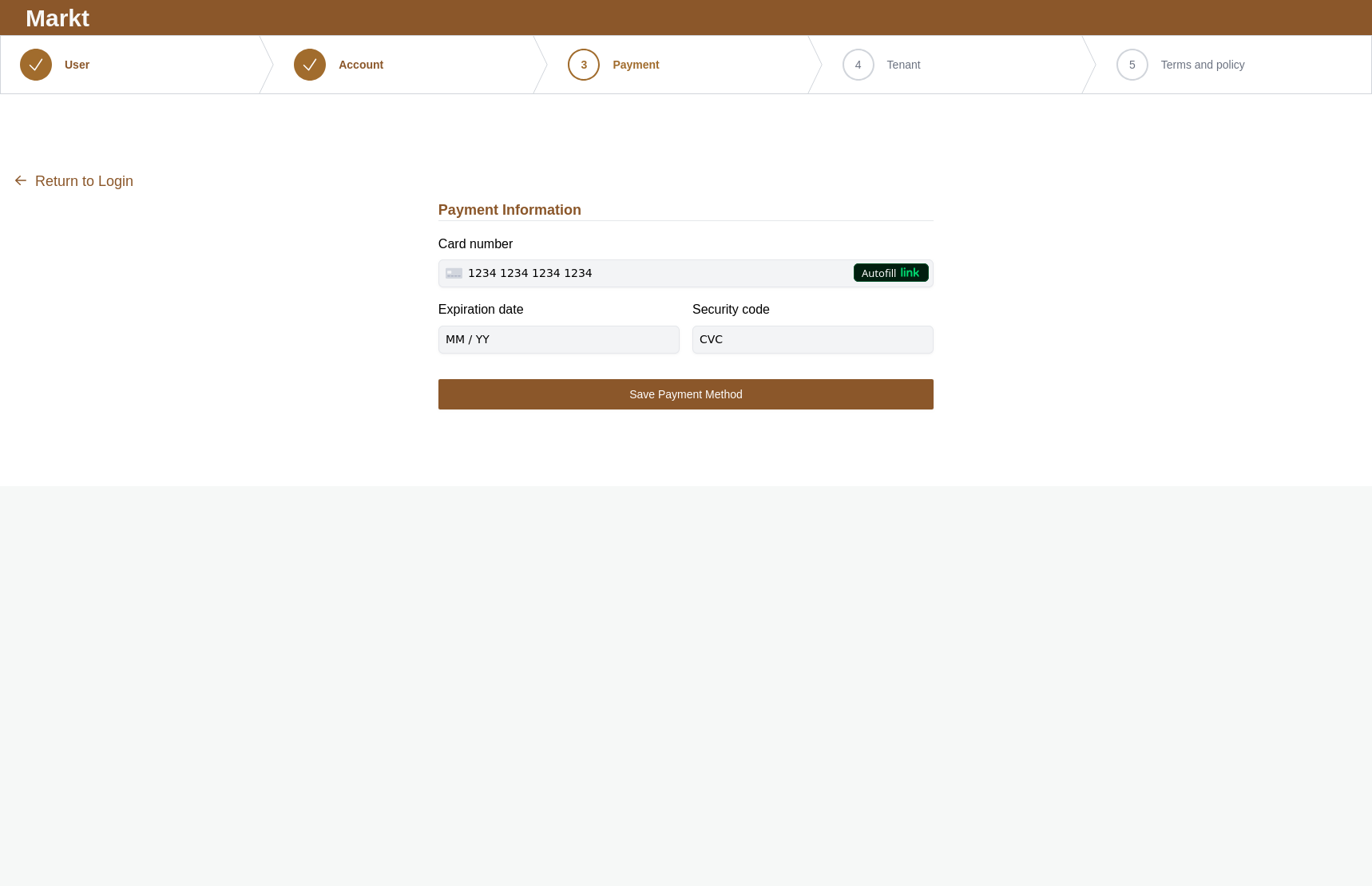 Payment Setup